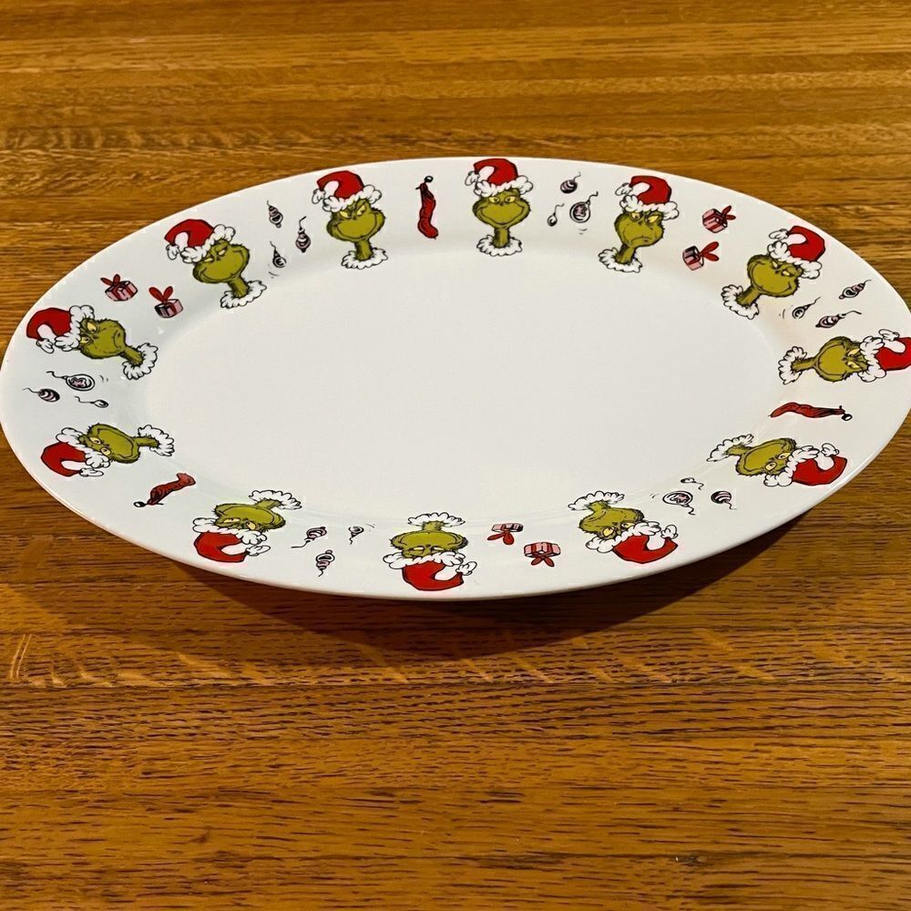 Dr Seuss The Grinch Christmas Platter NWT - Picture 5 of 6